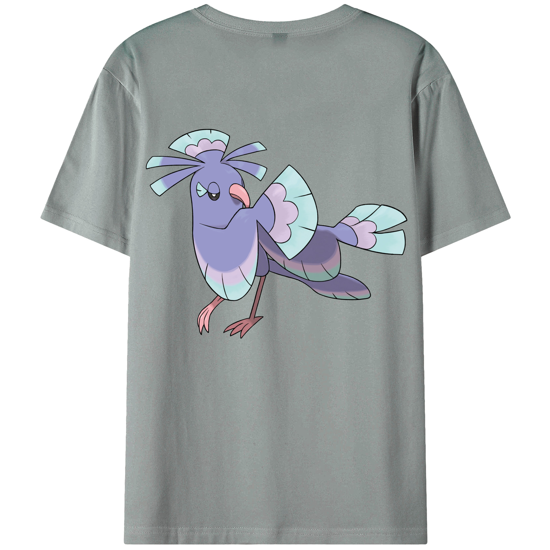 （画像用） ポケットモンスター Pokémon 綿100％ メンズ半袖Tシャツ（バックプリント） 通気性